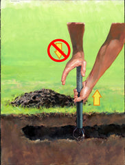 GopherHawk Single Trap in use above ground