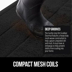 GORILLA GRIP Dirt Grabber Door Mat showing deep grooves