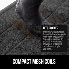 GORILLA GRIP Dirt Grabber Door Mat showing deep grooves