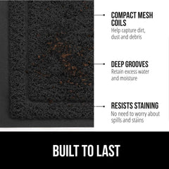 GORILLA GRIP Dirt Grabber Door Mat side view showing depth