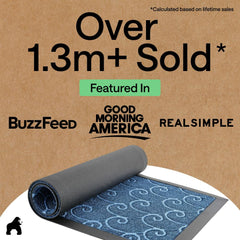 GORILLA GRIP WeatherMAX Door Mat in a high-traffic entryway
