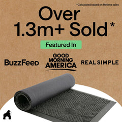 GORILLA GRIP WeatherMAX Door Mat placed at a doorway
