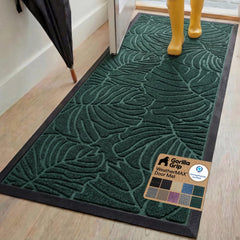 GORILLA GRIP WeatherMAX Doormat 72x24 Green Palm front view