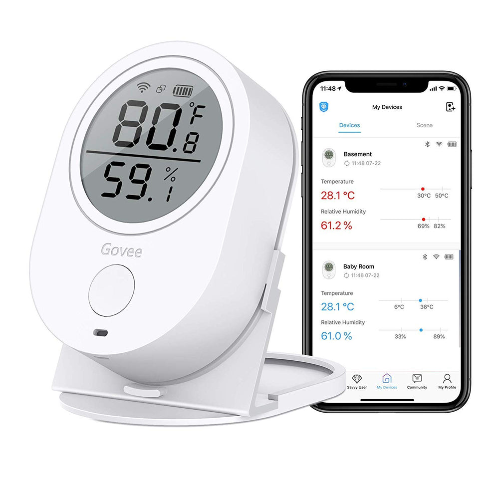 Govee Smart WiFi Thermometer Hygrometer H5051 front view