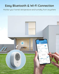 Govee Smart WiFi Thermometer Hygrometer H5051 in use indoors