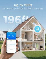 GoveeLife Bluetooth Thermometer Hygrometer back view with battery compartment