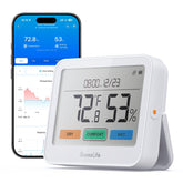 GoveeLife Bluetooth Thermometer Hygrometer front view with large LCD display