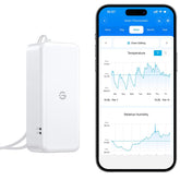 GoveeLife H5110 Bluetooth Hygrometer Thermometer front view in white