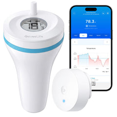 GoveeLife Smart Wireless Pool Thermometer P2 front view with white finish