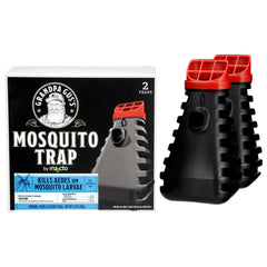 Grandpa Gus's Mosquito Trap front view with water added