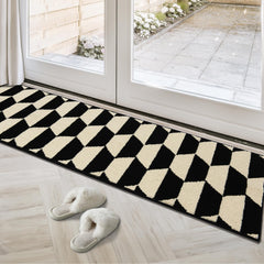 GRANNY SAYS Indoor Outdoor Doormat front view, Black/Tan