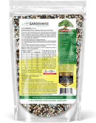 Granules of GARDENWISE Bonsai Fertilizer on a table