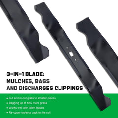Grasscool 21-inch mower mulching blade side view