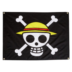 Great Eastern One Piece Luffy Pirate Flag front view, multi-coloured