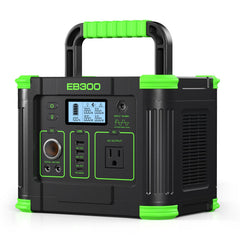 GRECELL Portable Power Station 330W black model front view