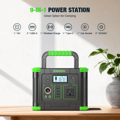GRECELL Portable Power Station in an outdoor camping setup