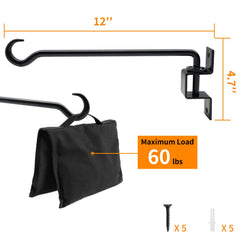 Greemov 12-inch swivel plant hanger side view with plants