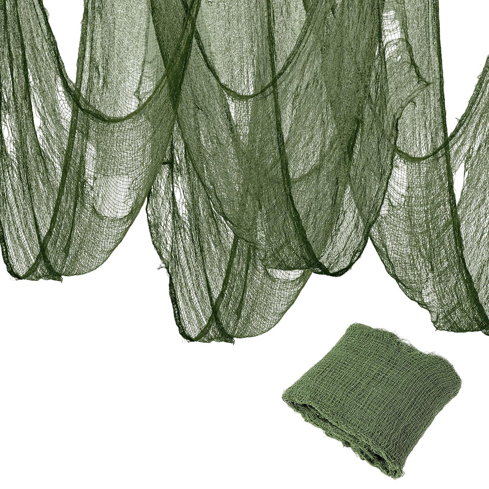 Green Halloween Creepy Cloth 79 x 315 inches front view