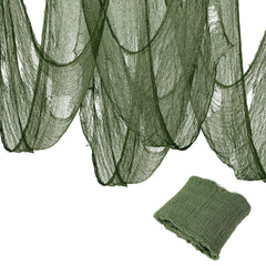 Green Halloween Creepy Cloth 79 x 315 inches front view