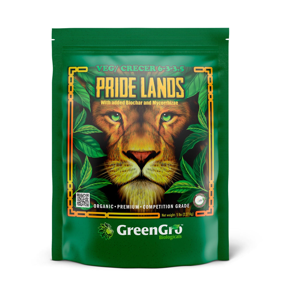 GreenGro Pride Lands Veg 5 lb organic fertilizer packaging front view