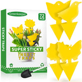 Greenkeeper Sticky Traps pack showing yellow insect catchers in four shapes