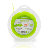 Greenworks 0.095" twisted string trimmer line spool front view
