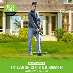 Greenworks 80V String Trimmer bump feed mechanism