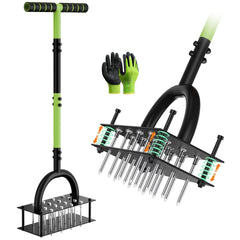 Grenebo Lawn Aerator with 16 spikes front view