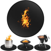 GRIBUDDY 39-inch fire pit mat front view