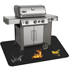 GRIBUDDY Large Under Grill Mat 75 x 40 inch front view