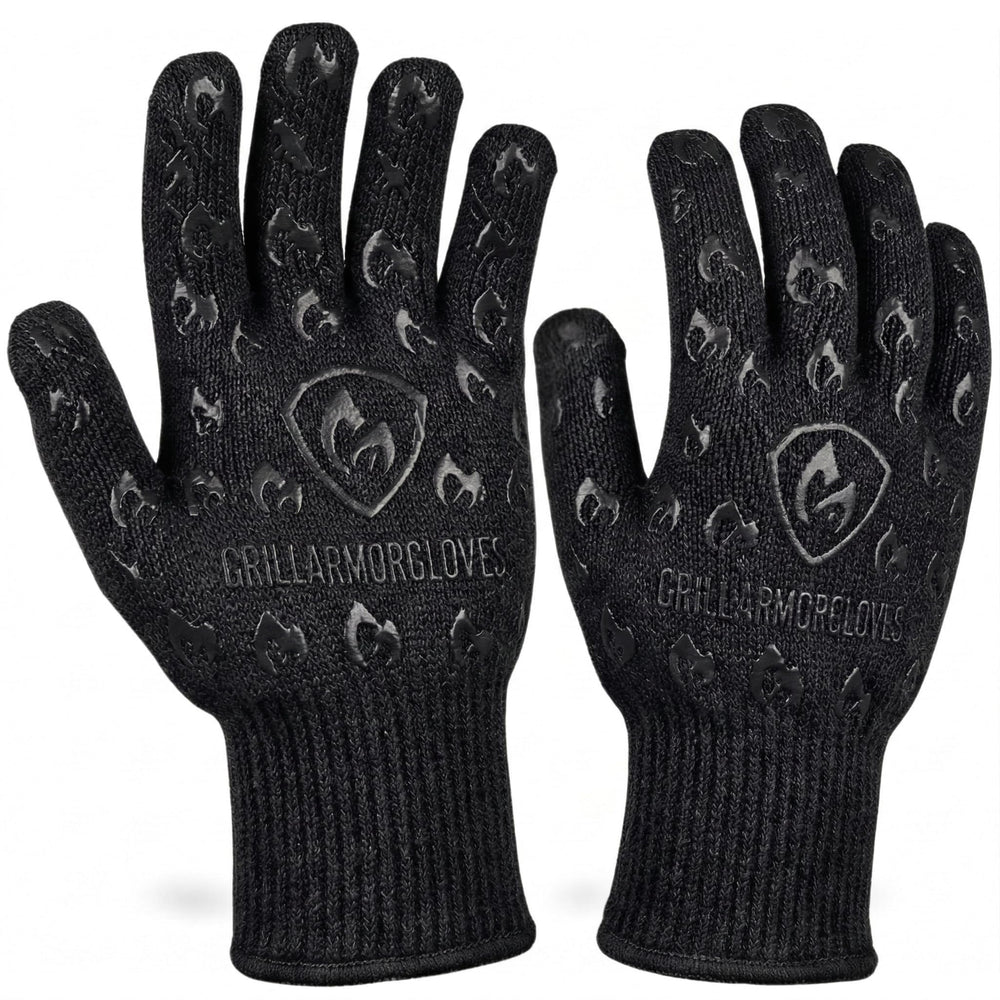 Grill Armor Gloves black oven mitts with extra long cuff