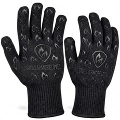 Grill Armor Gloves black oven mitts with extra long cuff