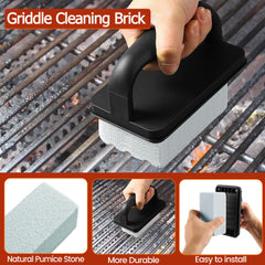 Grill cleaning stone with handle from CCTVRTV kit