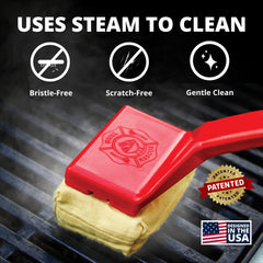 Grill Rescue Bristle Free Grill Brush side view showing handle design