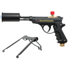 GRILLBLAZER Su-VGun Propane Torch front view with stand