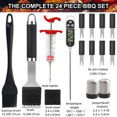 Grilljoy meat thermometer included in BBQ grill tools set