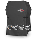 GrillTough Heavy Duty BBQ Grill Cover 30 Inch Charcoal front view