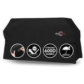 GrillTough Heavy Duty Griddle Cover black front view