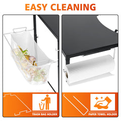 GRISUN side table in outdoor grilling setup