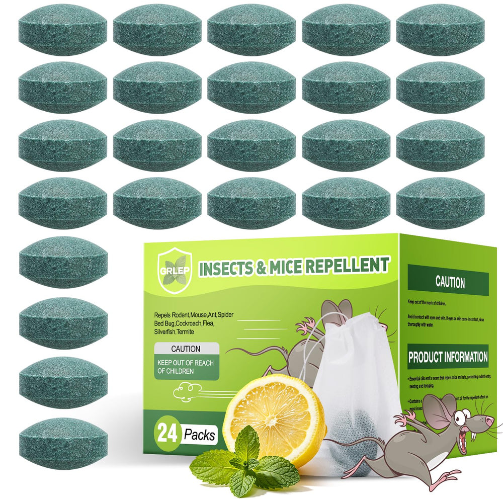 GRLEP Mouse Repellent 24 Pcs packaging front view