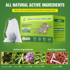 GRLEP Mouse Repellent pellets in a mesh bag