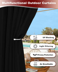Grommet detail of HolidayIdeas Outdoor Curtain, 1.6 inch inner diameter