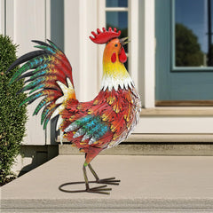 Ground stake for Autodaya Metal Rooster statue