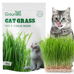 Groundio 8oz Cat Grass Seeds front packaging view