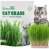 Groundio Cat Grass Seeds 16 oz front view in packaging