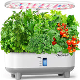 Growell Hydroponics Growing System Kit front view with 16 planting pods
