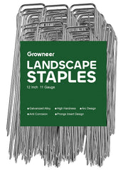 GROWNEER 12 inch landscape staples pack front view