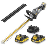 GROWORT 22-inch cordless hedge trimmer front view