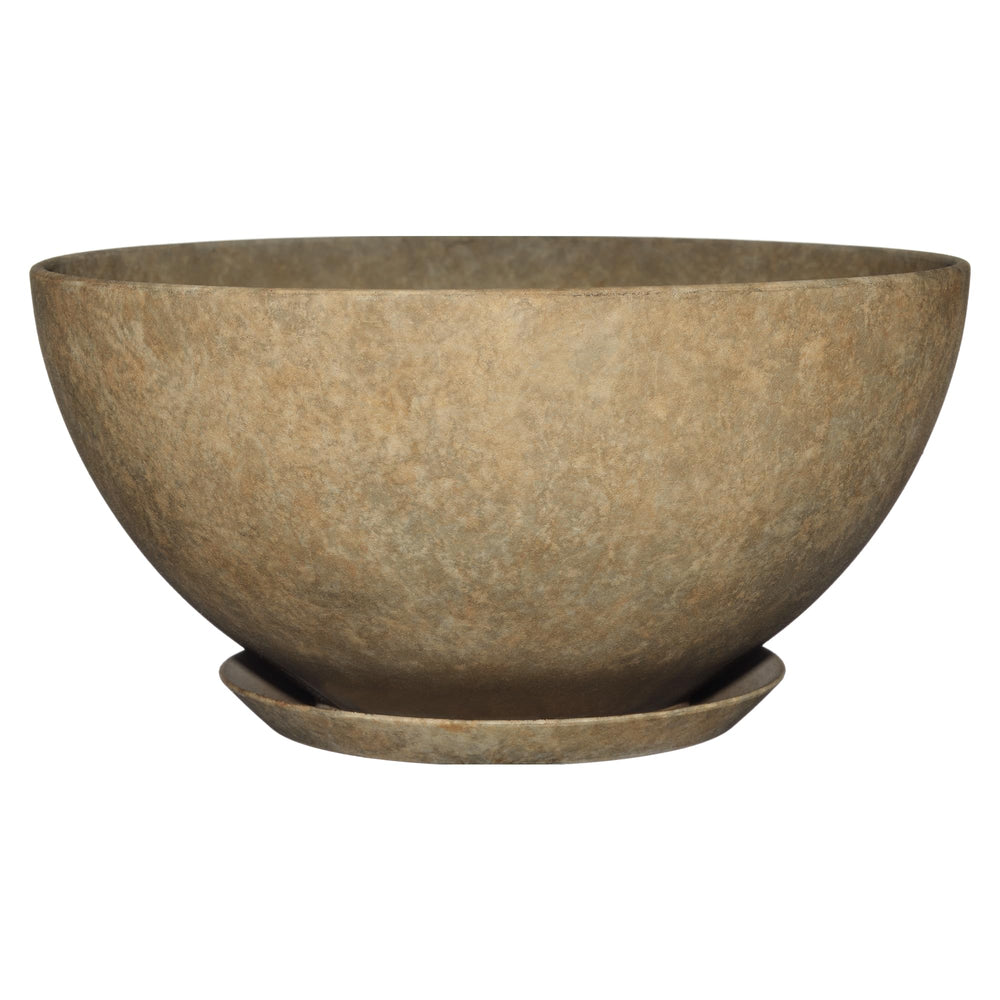 GROWSCAPE Rosie Planter Bowl front view in Earth colour