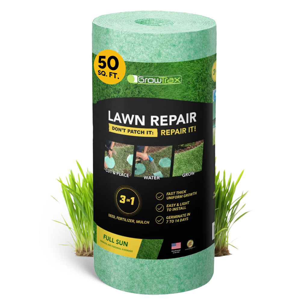 GROWTRAX Biodegradable Grass Seed Mat 50 sq ft front view